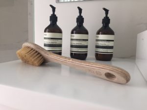 A natural bristle body brush and beautiful Australian made body balm is a key step in keeping my skin and body healthy and well.